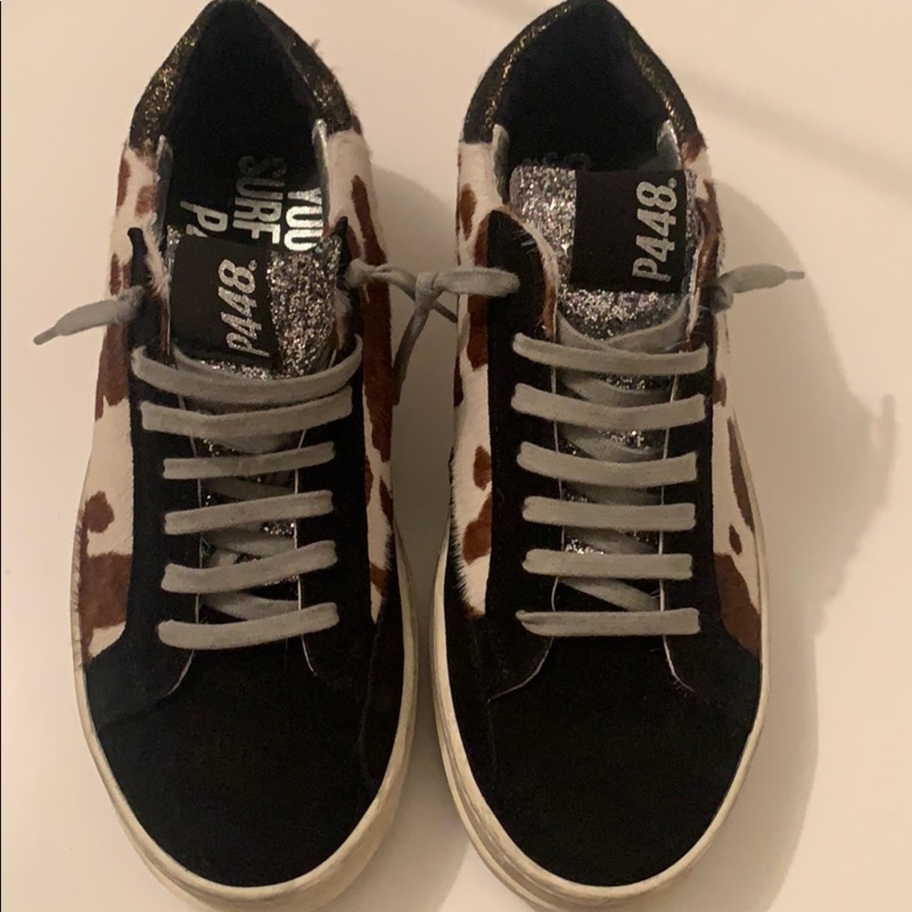 P448 calf hair sneakers